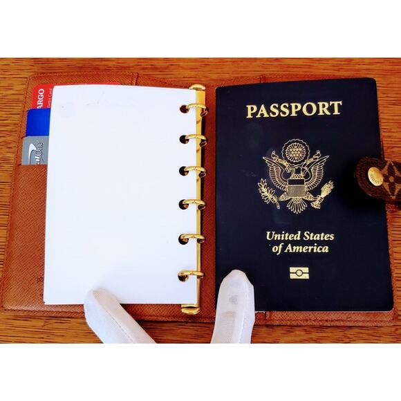 LOUIS VUITTON Agenda/Passport Holder/Planner Damier Ebene CA0030 - Picture 2 of 8